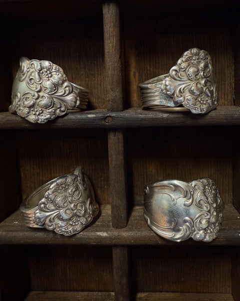 Tigerlily ~ Ring crafted from antique spoon