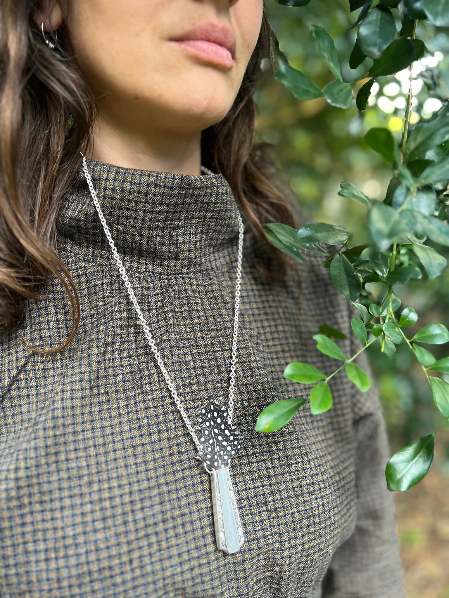 The Forager - a vessel pendant necklace crafted from an antique knife handle