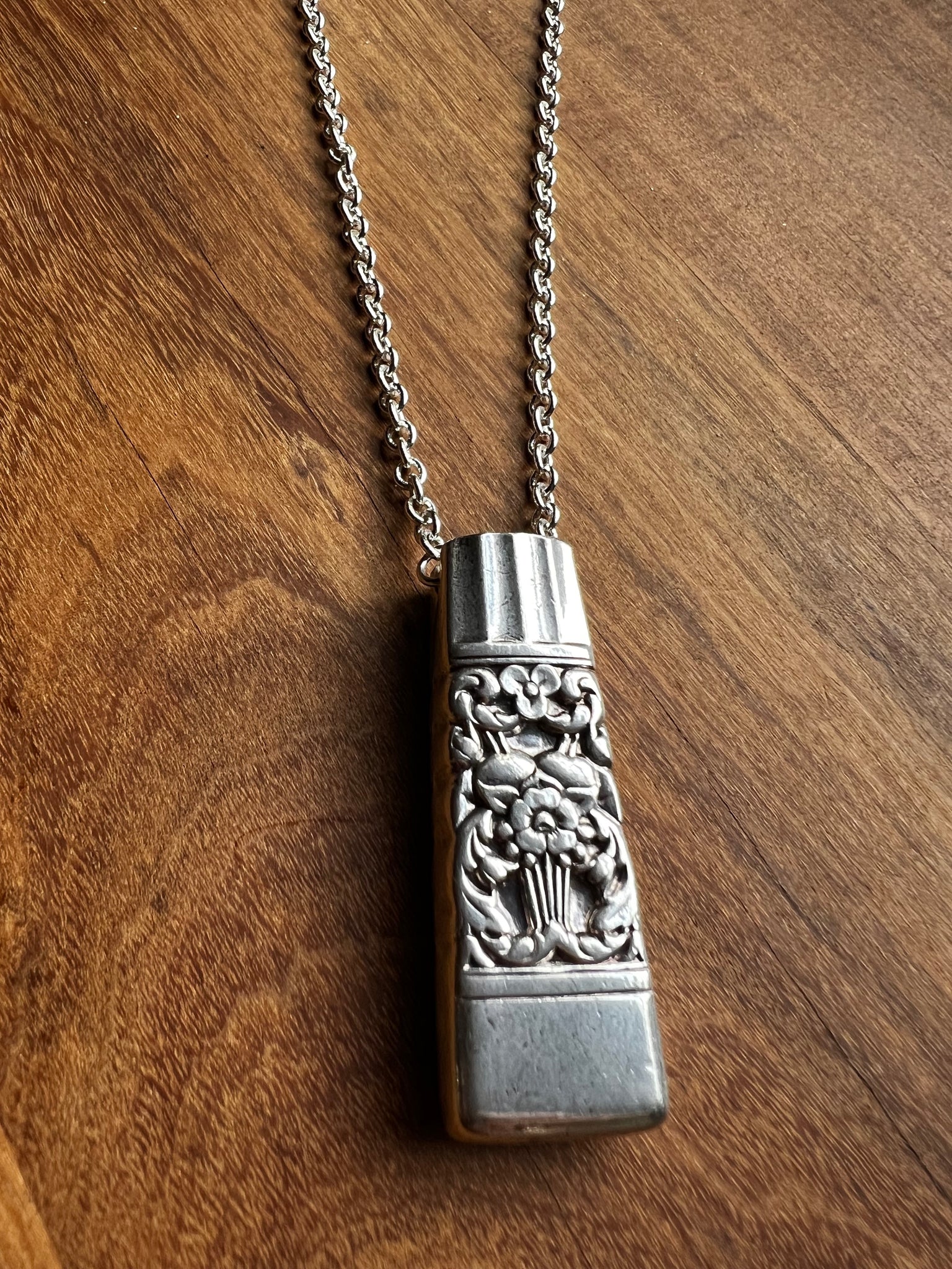 The Forager - a vessel pendant necklace crafted from an antique knife handle