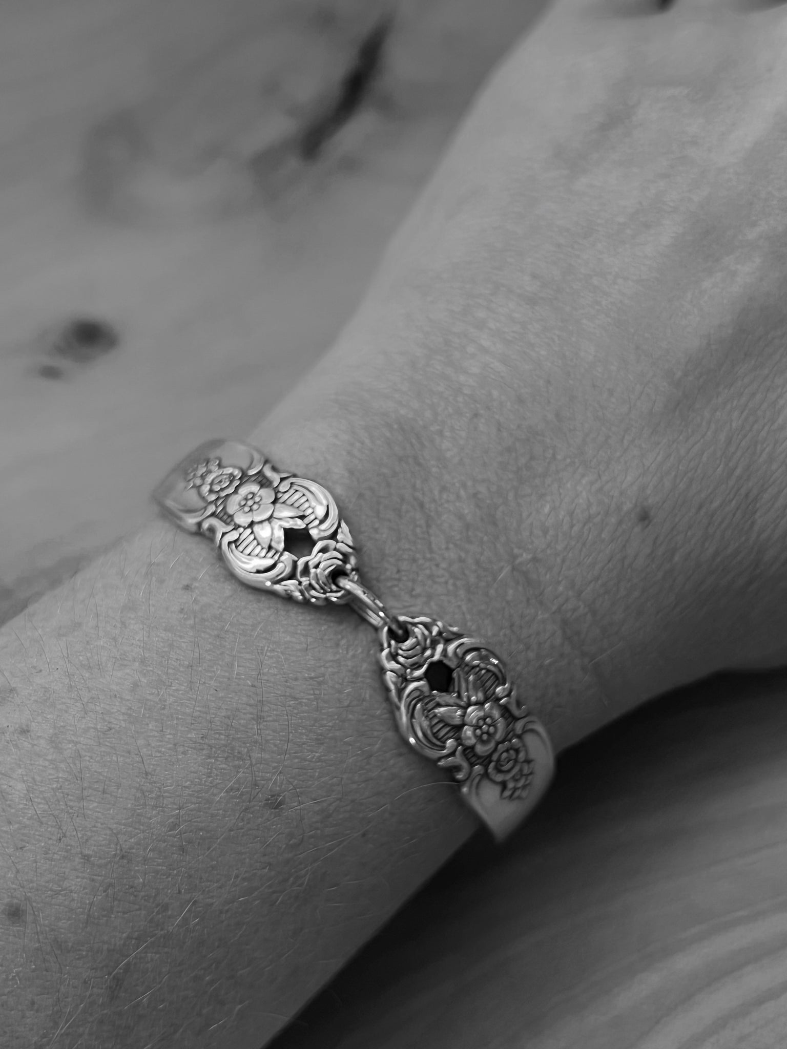 Spoon Bracelet handcrafted from antique teaspoon handles