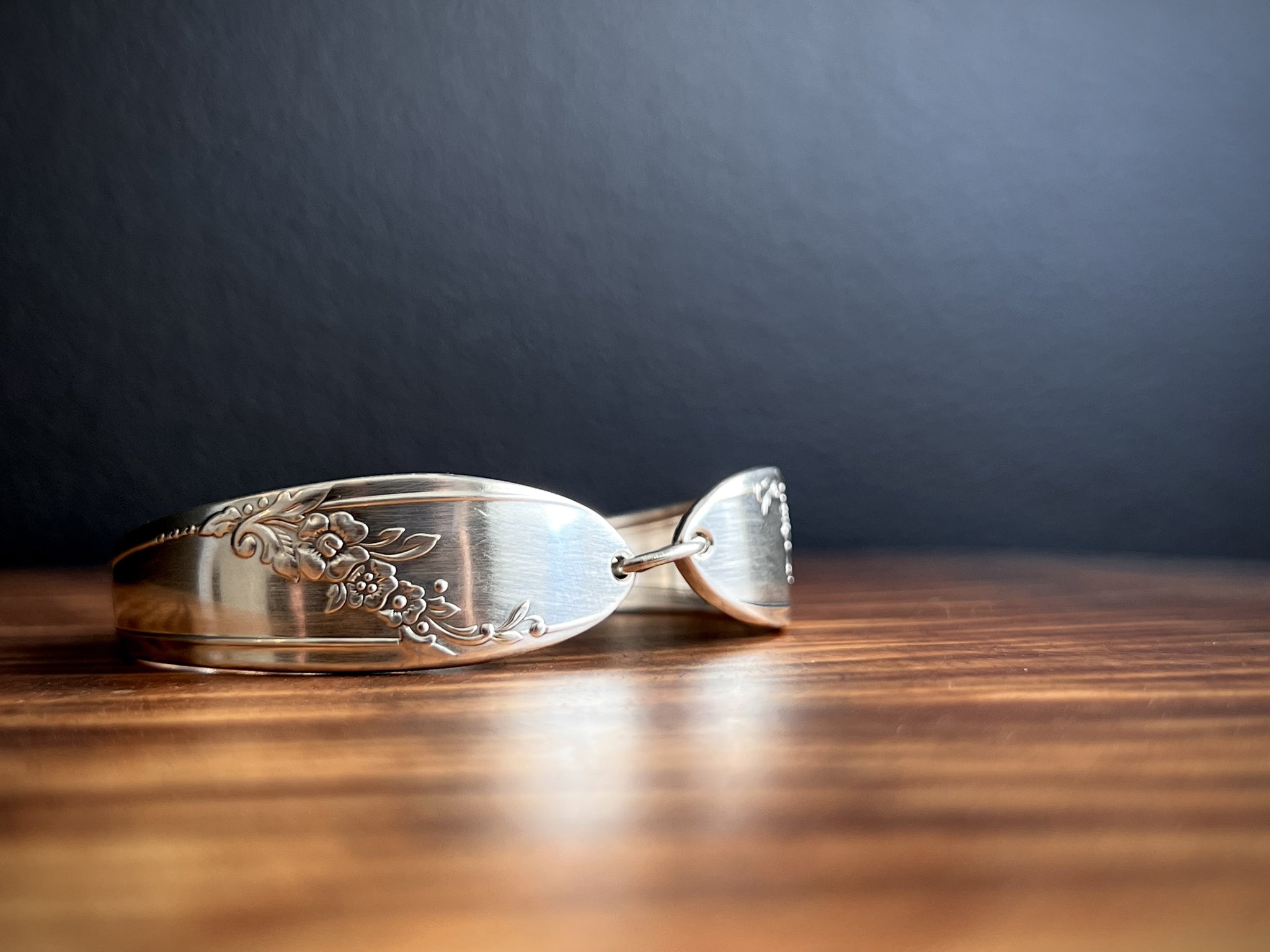 Bracelet handcrafted from antique spoon handles