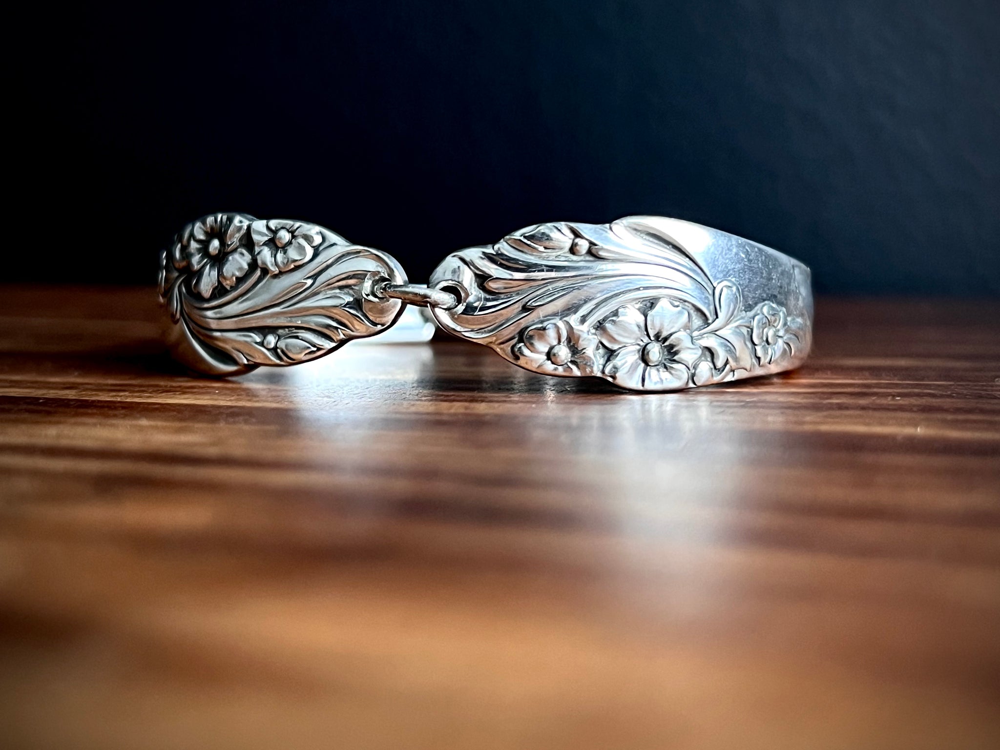 Bracelet handcrafted from antique spoon handles