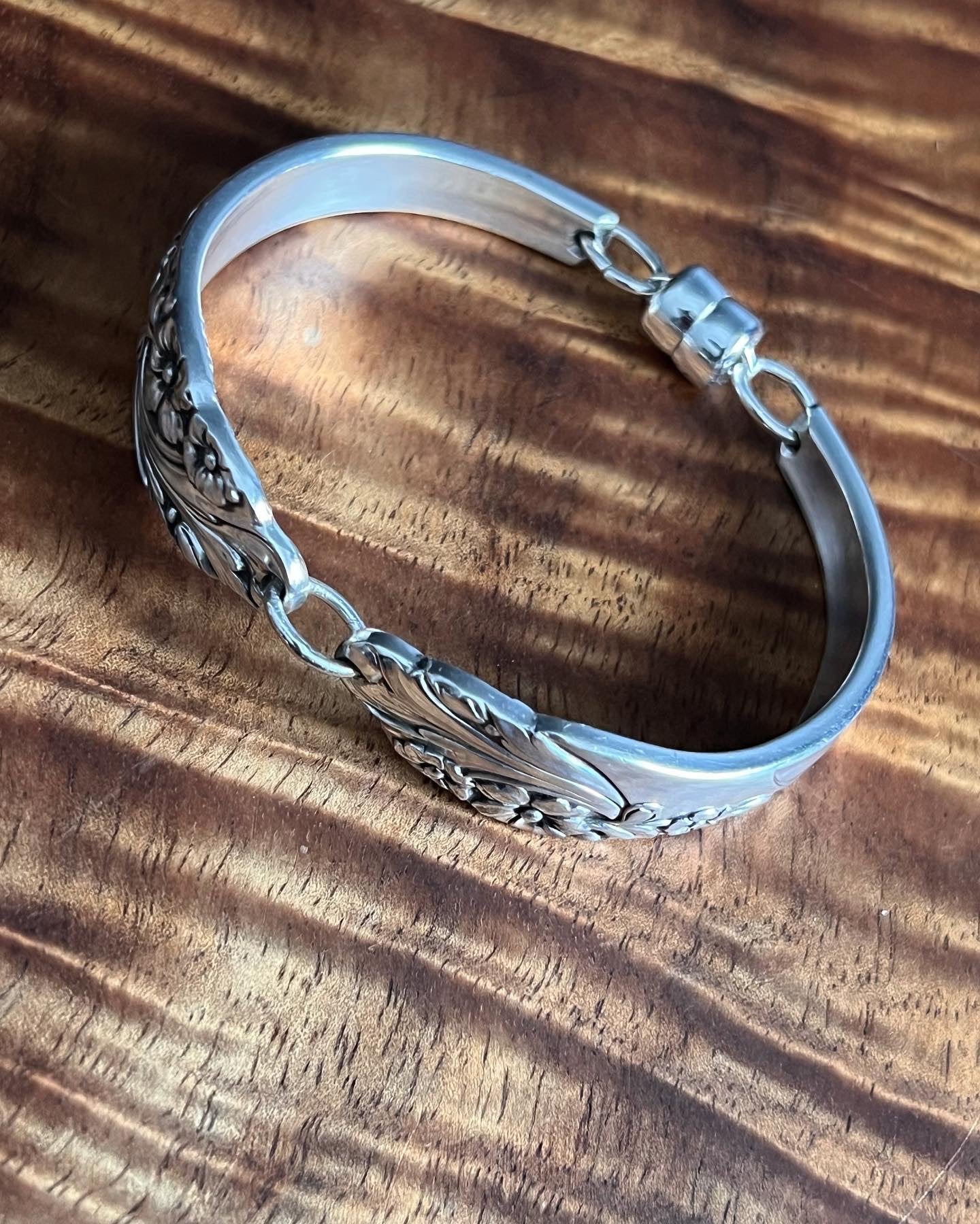 Bracelet handcrafted from antique spoon handles