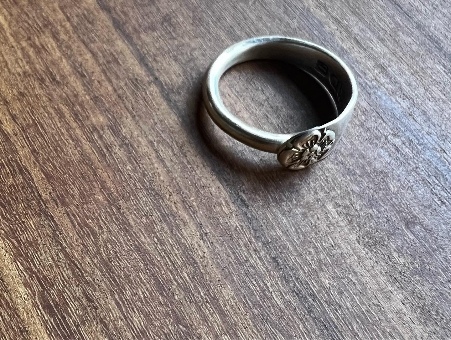 Antique Sterling Silver Spoon Ring