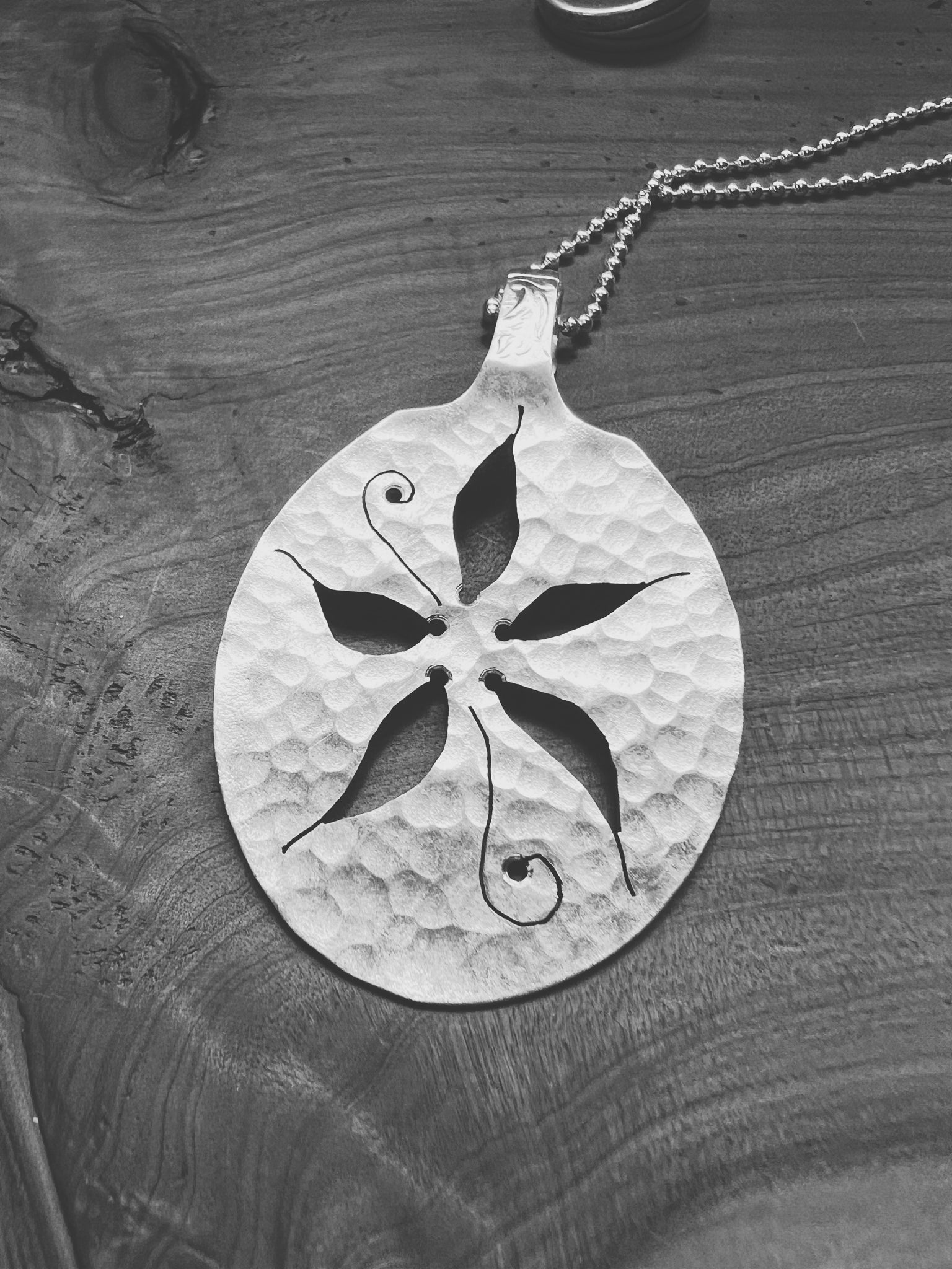 Wildflower spoon pendant