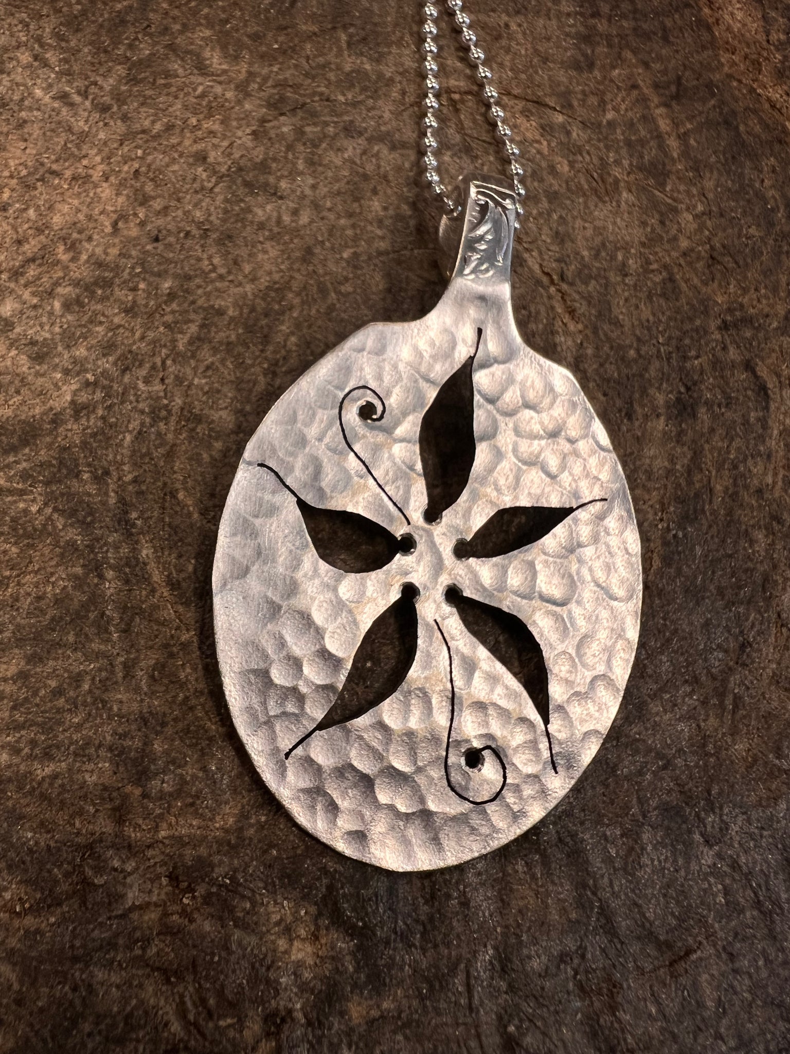 Wildflower spoon pendant