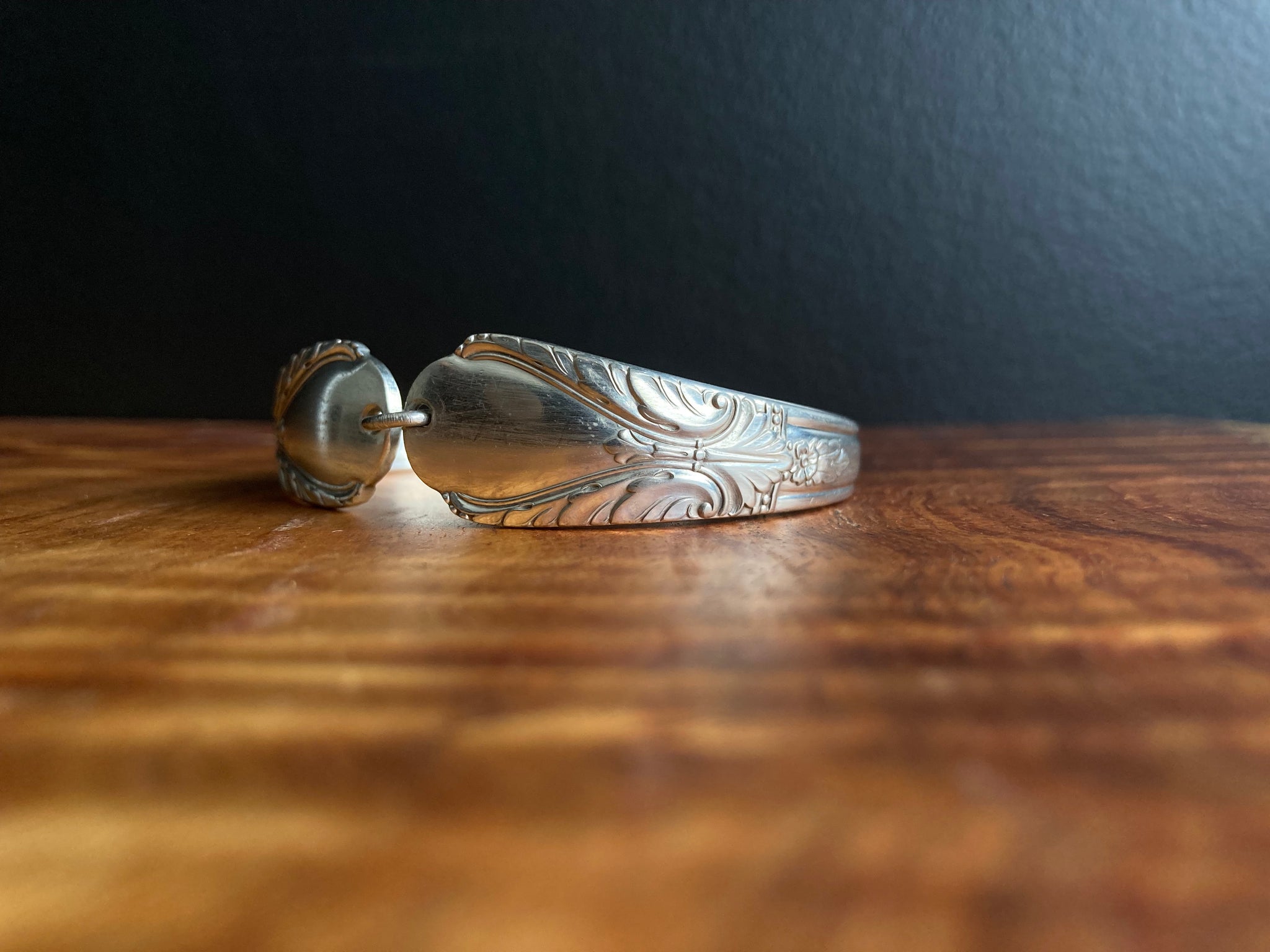 Bracelet handcrafted from antique spoon handles