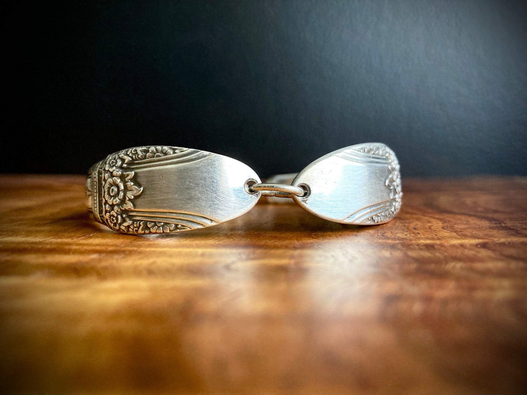 Bracelet handcrafted from antique spoon handles
