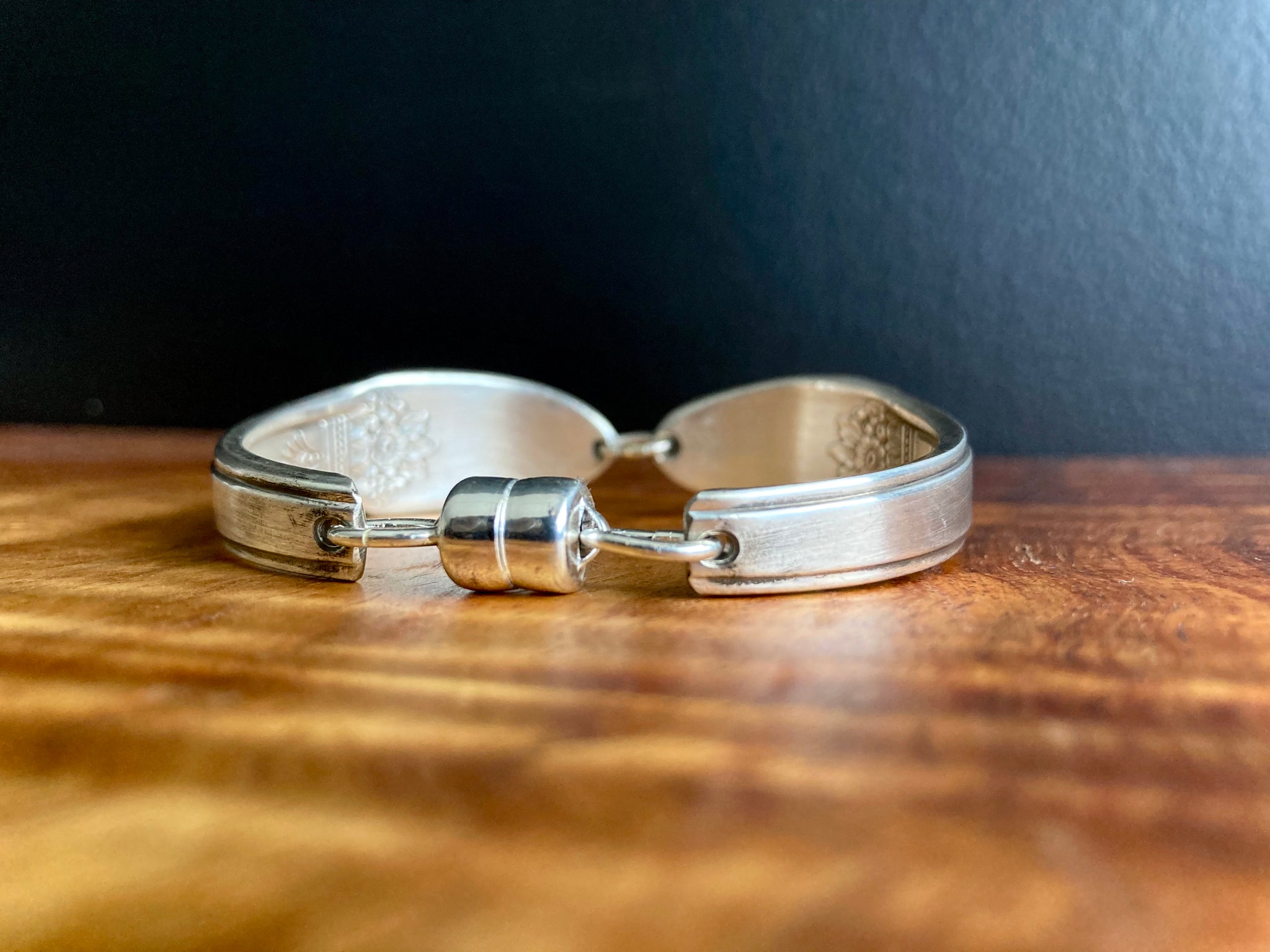 Bracelet handcrafted from antique spoon handles