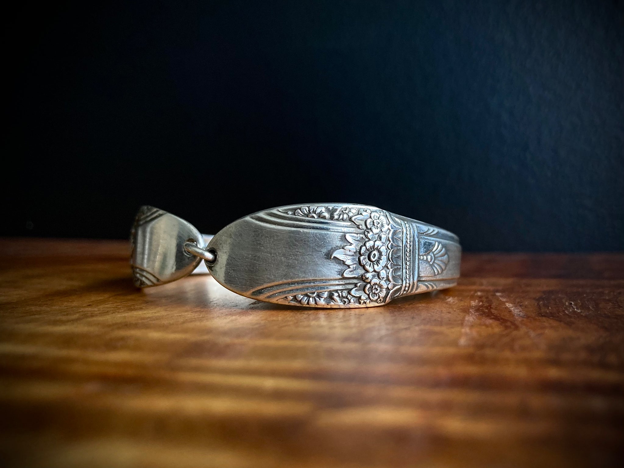 Bracelet handcrafted from antique spoon handles