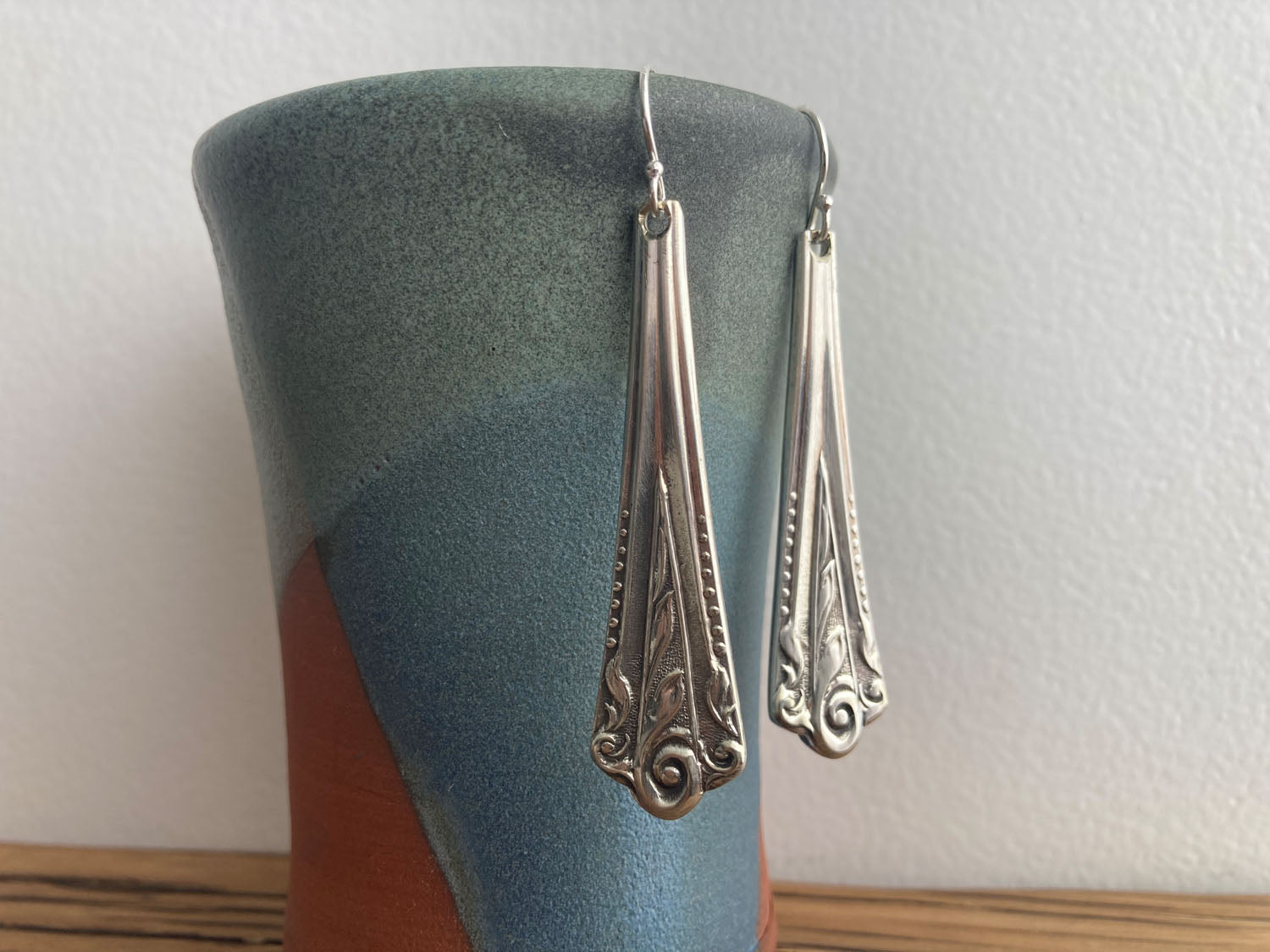 Vintage spoon handle dangle earrings
