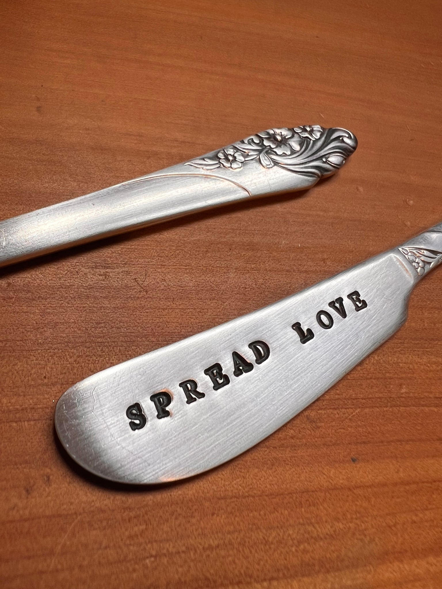 Spread Love ~ letter-stamped butter knife spreader