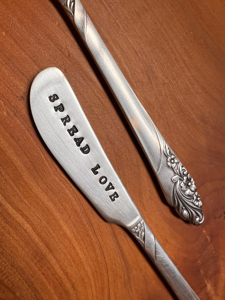 Spread Love ~ letter-stamped butter knife spreader