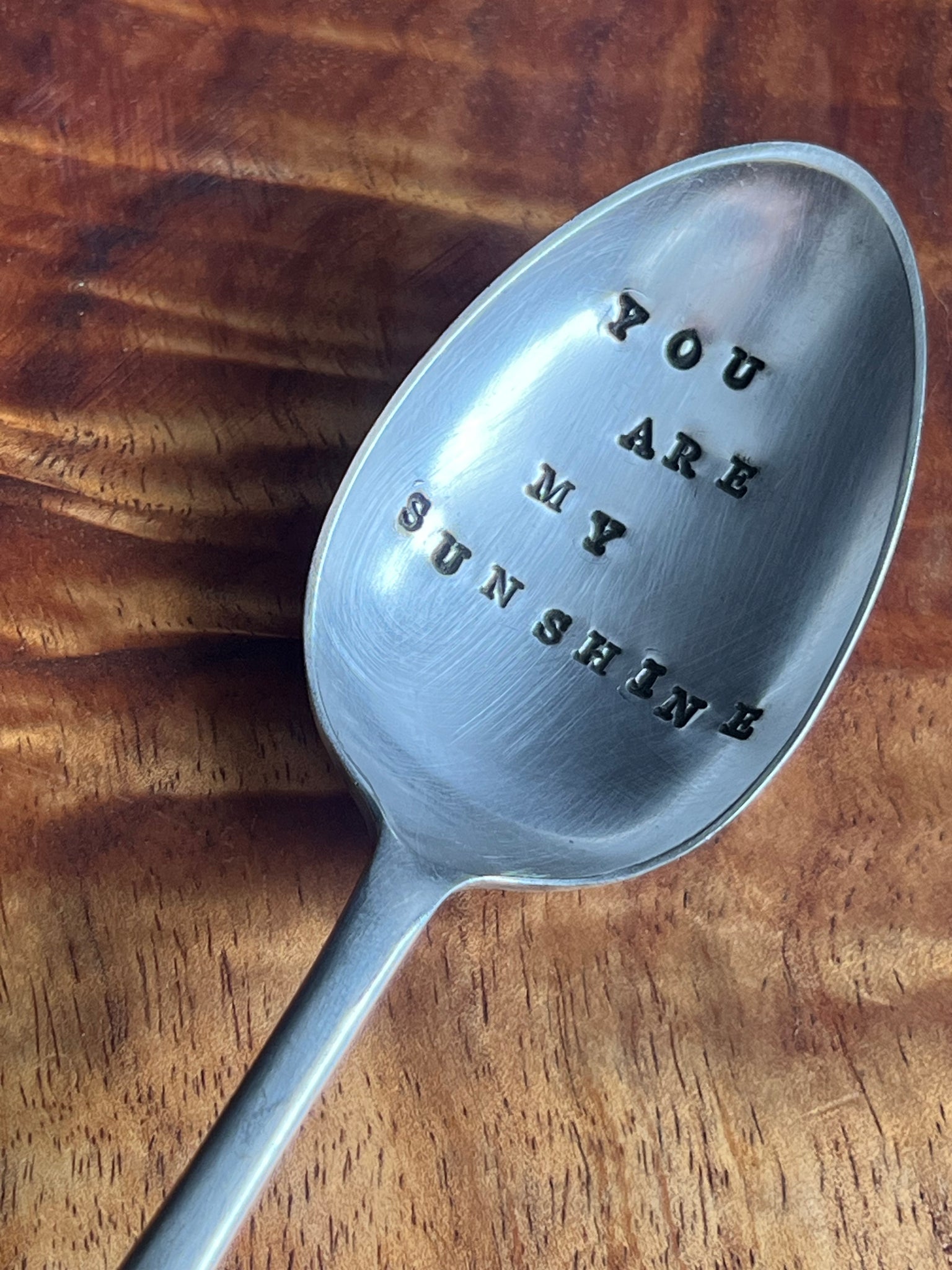 letter stamped vintage spoon - you are my sunshine by spoon savvy