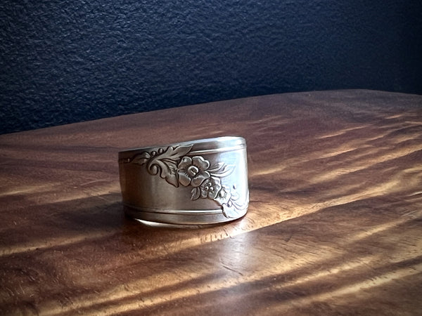 Spoon ring handcrafted from an antique spoon handle