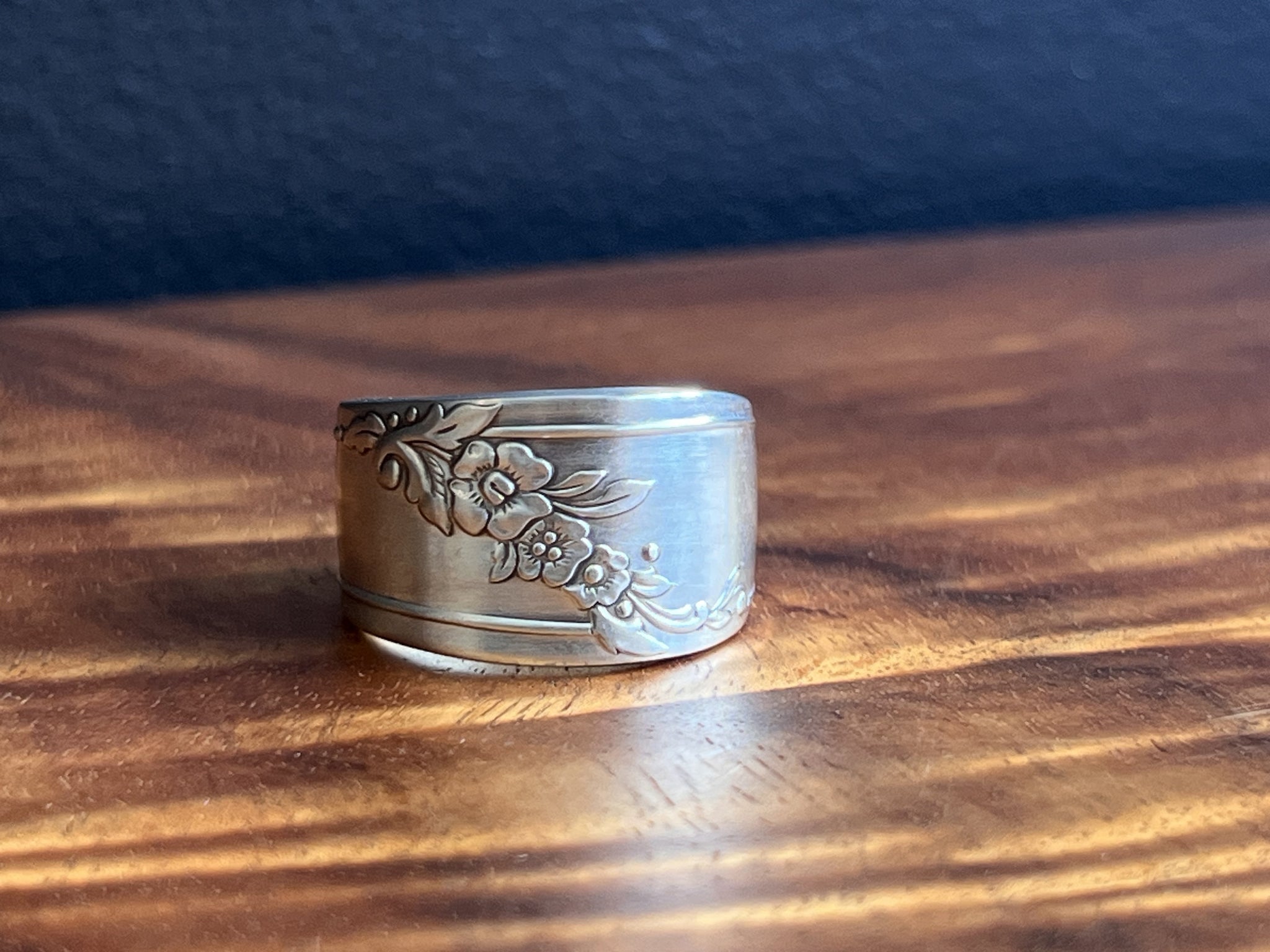Spoon ring handcrafted from an antique spoon handle