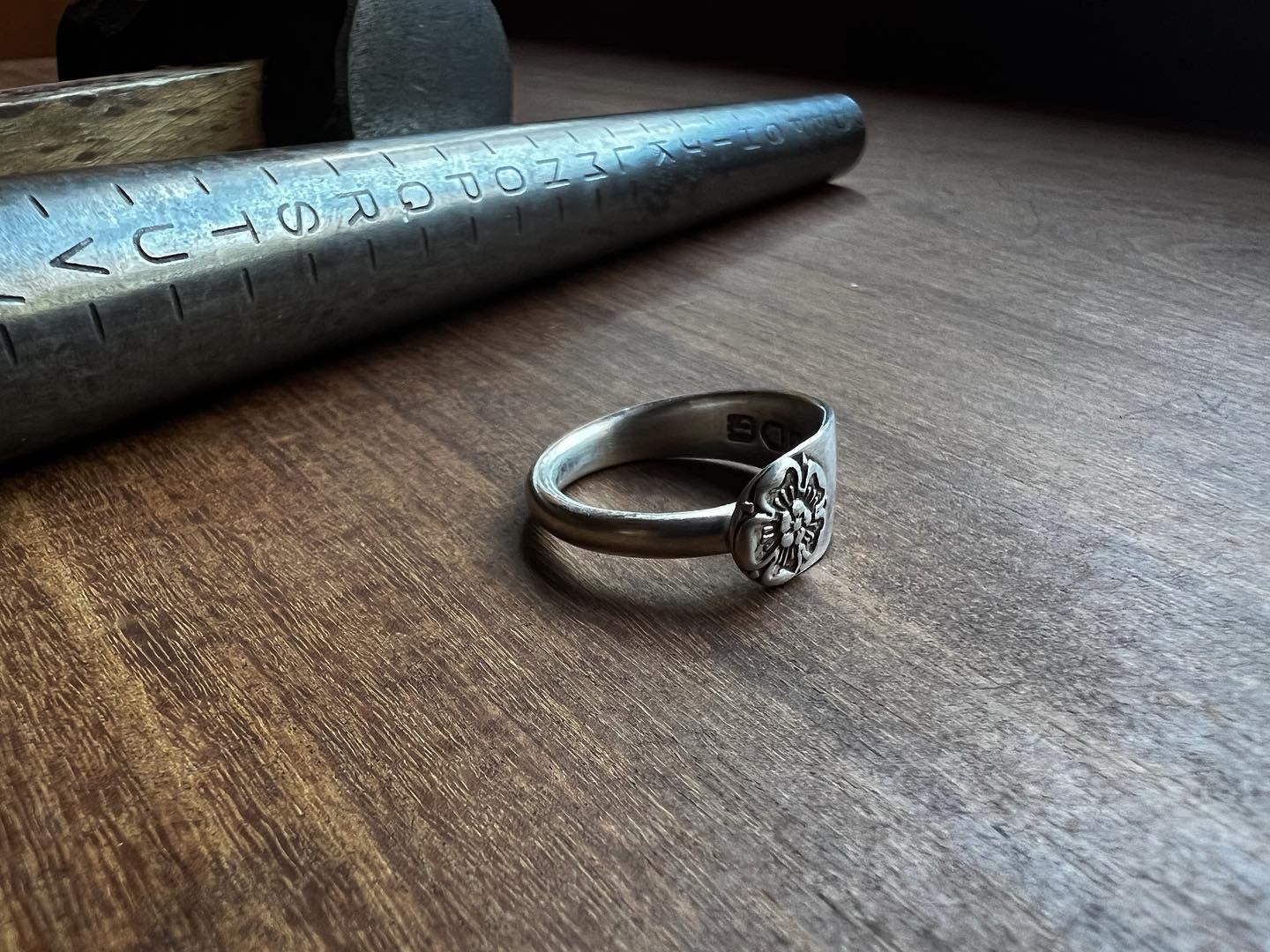 Antique Sterling Silver Spoon Ring
