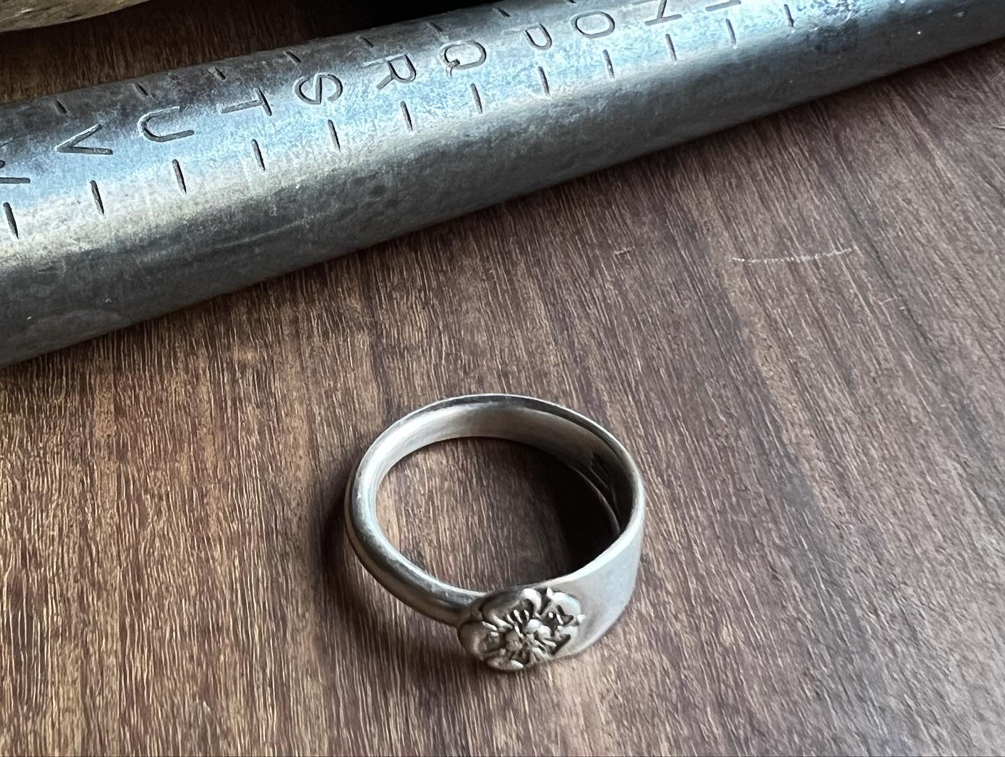 Antique Sterling Silver Spoon Ring