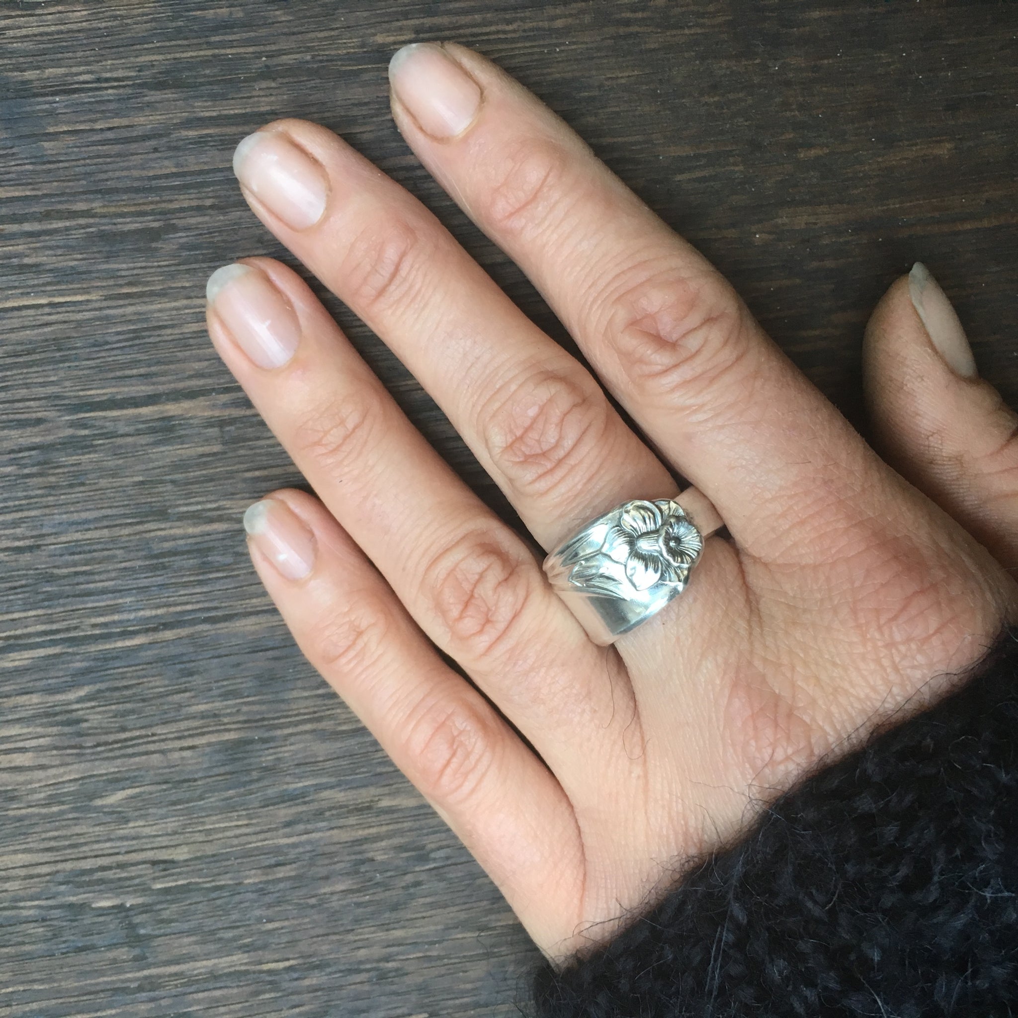 Vintage spoon ring handcrafted