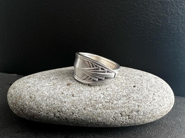Art Deco Spoon Ring handcrafted