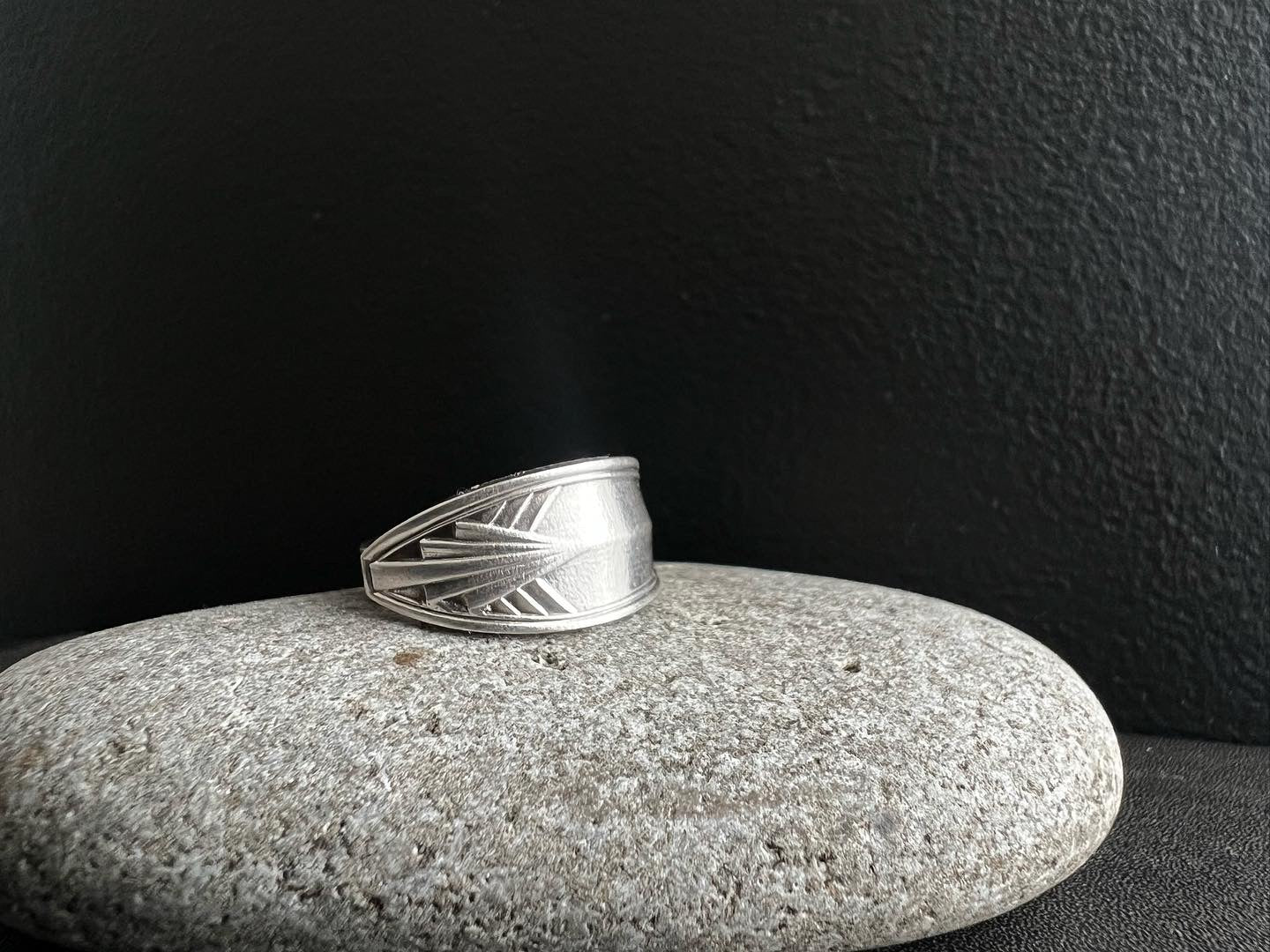 Art Deco Spoon Ring handcrafted
